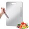 BLOCE Titanium Cutting Board for Kitchen Metal Non Stick Chopping Board Upgrade Double Sided FoodGrade Titanium Board for Kitchen for Meat Cheese Vegetable XMedium 134 9 Inch