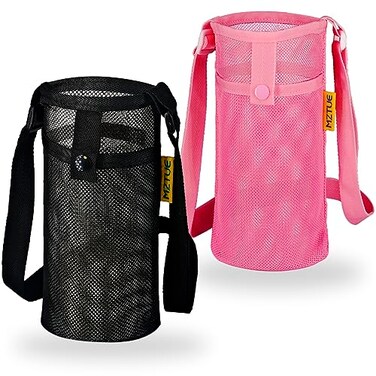 MZTUE 2Pcs Water Bottle Carrier with Strap Lightweight Portable Bag with Adjustable Shoulder Strap WaterBottle Holder for Hiking Walking Travel Cycling Gym