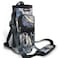 ARTSO Water Bottle Carrier Bag Sling Holder Pouch 25oz 32oz 40oz 64oz Insulated Water Bottle Sleeve Case Cover with Adjustable Shoulder Hand Strap Pocket for Men Women Gilt Dark Blue Marble