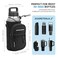 NATURE PIONEOR Water Bottle Holder with StrapWater Bottle Carrier Bag Sling Sleeve with Adjustable Shoulder Strap Handle and Large Phone Pocket for WalkingHikingTravelling for 32oz40oz46oz