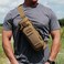GOVO U1 Water Bottle Pouch with Zippered Hardshell Cap Fits Up to 40oz Bottle Molle System Heavy Duty Made With 100 Nylon