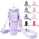 HATOTO Water Bottle Holder with Strap for Stanley Cup 4030oz Insulated Neoprene Stanley Cup Holder with Strap for Tumbler with Handle Stanley Carrier Bag Crossbody Bag for Walking
