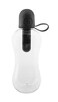 Bobble Classic Water Bottle Filtered Water BPAFree Reusable Bottle Soft Touch Carry Cap with Replaceable Carbon Filter for Sustainable Water and Hydration 185 oz Black