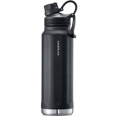 LocknLock Trek Bottle Stainless Steel Double Wall Insulated 32 oz Black
