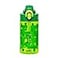 Zak Designs Sage Minecraft Kids Water Bottle For School or Travel 16oz Durable Plastic Water Bottle With Straw Handle and LeakProof PopUp Spout Cover Creeper