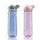 DEARART 2Pack 26oz Grey Water Bottle and Pink Water Bottles Without Straw AUTOSPOUT BPA FREE Has Handle Easy Carried Suit Office Gym Work School Travel etc