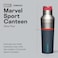 Corkcicle Marvel Sport Canteen TripleInsulated Stainless Steel Water Bottle Straw Cap Folding Metal Handle Summer Drinkware Gift Keeps Drinks Ice Cold Thor 20 oz