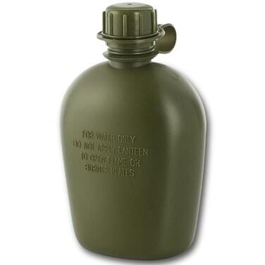 M-Tac MTac Canteen Water Bottle 1 Quart Water Canteen 34 Oz1L Tactical Water Bottle for Military Hiking Camping Survival Olive