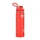 Takeya Sports Water Bottle with Spout Lid Bottle with Triple Stainless Steel Insulation Dishwasher Safe BPAFree Bottle with IceBlocking Spout Lid Removable Bumper 22 oz Pro Fire