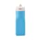Omie OmieBox Reusable Silicone Water Bottle 87 oz Straw Top BPAFree PhthalateFree LeakProof Blue OmieBox Sold Separately