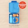 Omie OmieBox Reusable Silicone Water Bottle 87 oz Straw Top BPAFree PhthalateFree LeakProof Blue OmieBox Sold Separately