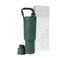 Simple Modern Trek Pivot 40oz Flip Straw Tumbler with Handle Water Bottle Boot Interchangeable Straw Chug Lids Insulated Stainless Steel Jug Gym Sports Outdoors Forest