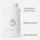 HydroJug Half Gallon Water Bottle 73oz Refillable Reusable Jug With Carry Handle Leakproof Great For OnTheGo Hydration Dishwasher Safe BPA Free White Pro Jug V2