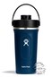 Hydro Flask Shaker Bottle Insulated Stainless Steel Gym Bottle for Pre Workout Protein 24 Oz Indigo Blue