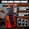 Iron Infidel Workforce Water Bottle 64 oz Insulated Stainless Steel Half Gallon Vacuum Water Jug Paracord Handle Removable Sleeve Large Thermal Flask Hiking Camping Workouts Orange