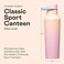 Corkcicle Sport Canteen Keeps Drinks Cold 25 Hours Stainless Steel Water Bottle TripleInsulated SpillProof Summer Drinkware Gift Keeps Drinks Ice Cold 20 oz Lover
