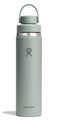 Hydro Flask Water Bottle Insulated Stainless Steel Wide Chug Lid Non Spill Leakproof in 24 Oz Tonal Agave Green