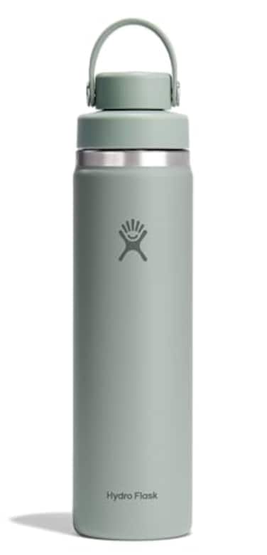 Hydro Flask Water Bottle Insulated Stainless Steel Wide Chug Lid Non Spill Leakproof in 24 Oz Tonal Agave Green