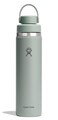 Hydro Flask Water Bottle Insulated Stainless Steel Wide Chug Lid Non Spill Leakproof in 24 Oz Tonal Agave Green