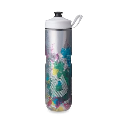 HydraPak Polar Bottle Polar Sport Insulated Water Bottle BPAFree Sport Bike Squeeze Bottle with Handle Splash Multi 700ml 24oz