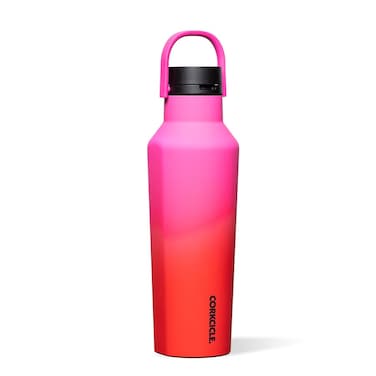 Corkcicle Classic Sport Canteen Insulated Stainless Steel Water Bottle Compact TravelFriendly Durable Dishwasher Safe BPA Free NonSlip Silicone Base 20 oz Sangria