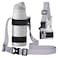 HEYSKAY Water Bottle Holder with Strap Water Bottle Sling with Adjustable Shoulder Strap and Carabiner for Owala FreeSip 2440oz Hydro Flask and Universal Water BottlesBlackWhite Grid