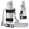 HEYSKAY Water Bottle Holder with Strap Water Bottle Sling with Adjustable Shoulder Strap and Carabiner for Owala FreeSip 2440oz Hydro Flask and Universal Water BottlesBlackWhite Grid