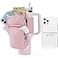 SUITMAT Water Bottle Pouch for Stanley Quencher Series Tumbler Pouch Bag for Stanley Cup Accessories Cup Backpack with Multiple Pockets for Phone Cards Keys Bag Only