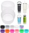 PICcircuit 2PCS for Stanley Boot Silicone Bottom for Quencher Adventure 40oz 30oz IceFlow 20oz 30oz Bottlefor Hydroflask Tumbler 1224oz for Stanley Cup Accessories Avoid ScratchesNoise