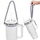Dazhuocs Water Bottle Handle Silicone Water Bottle Sling Carrier Holder with Strap Fits Most 840oz Bottles Stanley Cup Accessories Purple