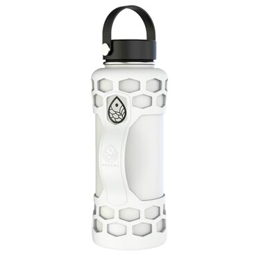 REUZBL Silicone Bottle Bumper with Patented Handle Fits Hydro Flask 32 oz Protective Bottle Boot Sleeve