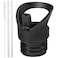 RRegeny Straw Lid for Hydro Flask Standard Mouth Water Bottle Sports Cap Replacement Top Accessories with Straws with Fixed handle for Hydroflask