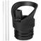 RRegeny Straw Lid for Hydro Flask Standard Mouth Water Bottle Sports Cap Replacement Top Accessories with Straws with Fixed handle for Hydroflask