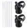 RRegeny Straw Lid for Hydro Flask Standard Mouth18 21 24 oz Lids with Straws Fits Standard Mouth Hydroflask 21 24 oz Sports Flex Straw Cap Water Bottle Accessories Top Replacement
