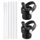 RRegeny Straw Lid for Hydro Flask Standard Mouth18 21 24 oz Lids with Straws Fits Standard Mouth Hydroflask 21 24 oz Sports Flex Straw Cap Water Bottle Accessories Top Replacement