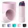 Alwenid 2PCS Silicone Water Bottle Boot for Owala 24 Oz AntiSlip Protective Sleeve Bottom Bumper Protector for FreeSip Twist and Flip Stainless Steel Water Bottles Pink