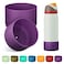 Alwenid 2PCS Silicone Water Bottle Boot for Owala 32 Oz AntiSlip Protective Sleeve Bottom Bumper Protector for FreeSip Twist and Flip Stainless Steel Water Bottles Dark Purple