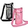 Tainehs Water Bottle Carrier with Adjustable Shoulder Strap Beach Bag Dog Sling Sports Gym Hiking Camping Walking BlackPink