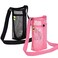 Tainehs Water Bottle Carrier with Adjustable Shoulder Strap Beach Bag Dog Sling Sports Gym Hiking Camping Walking BlackPink