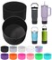 PICcircuit 2PCS for Stanley Boot Silicone Bottom for Quencher Adventure 40oz 30oz IceFlow 20oz 30oz Bottlefor Hydroflask Tumbler 1224oz for Stanley Cup Accessories Avoid ScratchesNoise