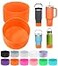 PICcircuit 2PCS for Stanley Boot Silicone Bottom for Quencher Adventure 40oz 30oz IceFlow 20oz 30oz Bottlefor Hydroflask Tumbler 1224oz for Stanley Cup Accessories Avoid ScratchesNoise