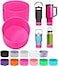 PICcircuit 2PCS for Stanley Boot Silicone Bottom for Quencher Adventure 40oz 30oz IceFlow 20oz 30oz Bottlefor Hydroflask Tumbler 1224oz for Stanley Cup Accessories Avoid ScratchesNoise