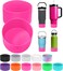 PICcircuit 2PCS for Stanley Boot Silicone Bottom for Quencher Adventure 40oz 30oz IceFlow 20oz 30oz Bottlefor Hydroflask Tumbler 1224oz for Stanley Cup Accessories Avoid ScratchesNoise