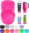 PICcircuit 2PCS for Stanley Boot Silicone Bottom for Quencher Adventure 40oz 30oz IceFlow 20oz 30oz Bottlefor Hydroflask Tumbler 1224oz for Stanley Cup Accessories Avoid ScratchesNoise