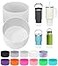 PICcircuit 2PCS for Stanley Boot Silicone Bottom for Quencher Adventure 40oz 30oz IceFlow 20oz 30oz Bottlefor Hydroflask Tumbler 1224oz for Stanley Cup Accessories Avoid ScratchesNoise