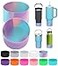 PICcircuit 2PCS for Stanley Boot Silicone Bottom for Quencher Adventure 40oz 30oz IceFlow 20oz 30oz Bottlefor Hydroflask Tumbler 1224oz for Stanley Cup Accessories Avoid ScratchesNoise