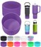PICcircuit 2PCS for Stanley Boot Silicone Bottom for Quencher Adventure 40oz 30oz IceFlow 20oz 30oz Bottlefor Hydroflask Tumbler 1224oz for Stanley Cup Accessories Avoid ScratchesNoise
