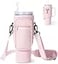 dabria Water Bottle Carrier Bag with Phone Pocket for Stanley 4030 oz Tumbler Neoprene Water Bottle Holder Pouch with Adjustable Strap Bollus with Straw Cover for Stanley Cup Accessories