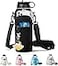 RRegeny Water Bottle Holder with Strap for Hydroflask 32oz 40oz Carrier Sling Bag with Phone Pocket Sleeve for Men Women Hiking Camping Travellingblack 40oz