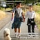 Nuovoware Water Bottle Carrier 40oz Bottle Carrier Sports Water Bottle Holder with Adjustable Shoulder Strap 2 Pockets Flask Sling Bag Drawstring Pouch for Climbing Hiking Walking Carbon Black